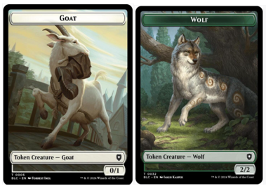 Goat (0005) // Wolf (0032) Double-Sided Token